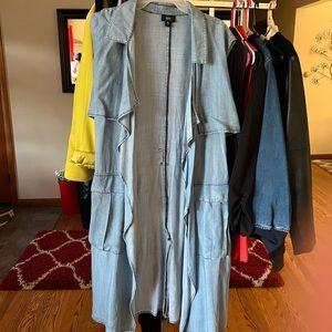Light blue duster